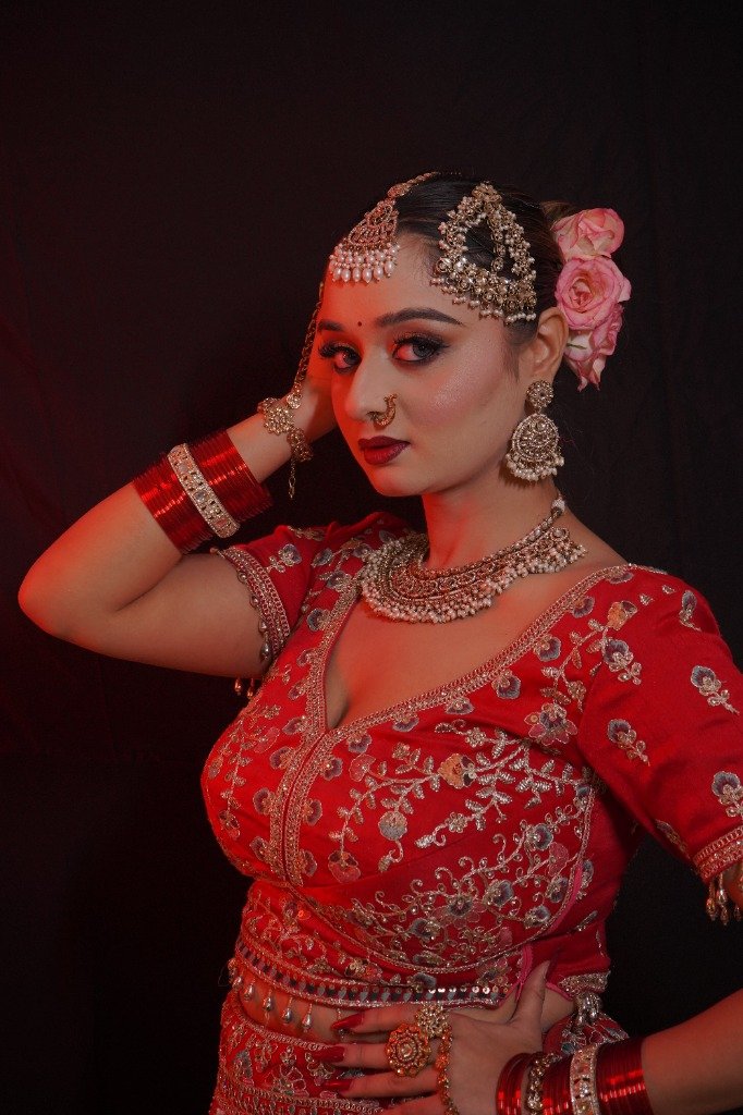 Royal Maharani Red Lehenga Bride
